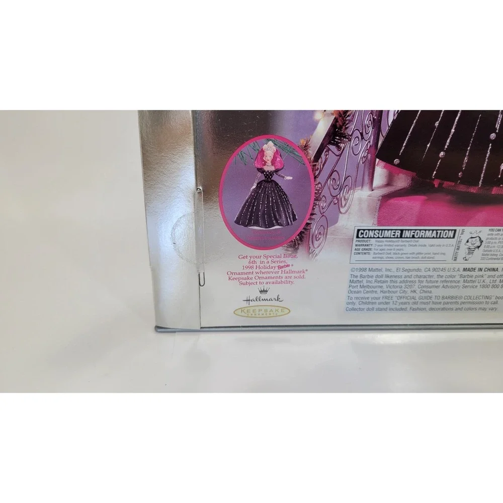Barbie 1998 Happy Holidays Doll Special Edition Mattel Vintage #20200 New In Box